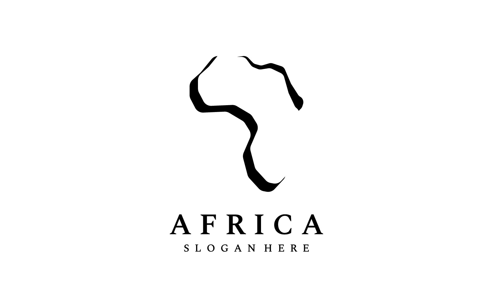 African map symbol logo vector 5 #308048 - TemplateMonster