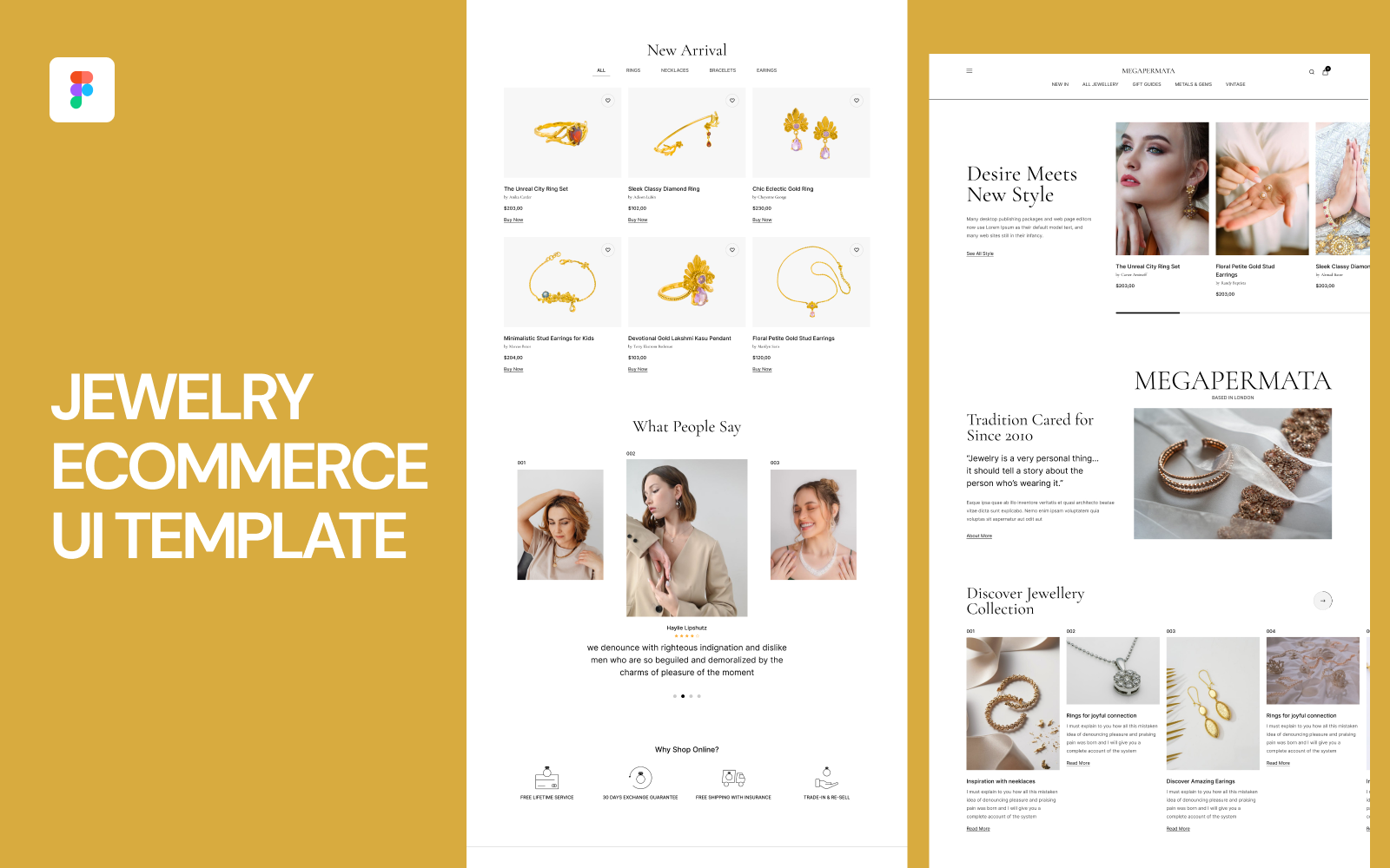 Jewelry Ecommerce UI Template #311352 - TemplateMonster