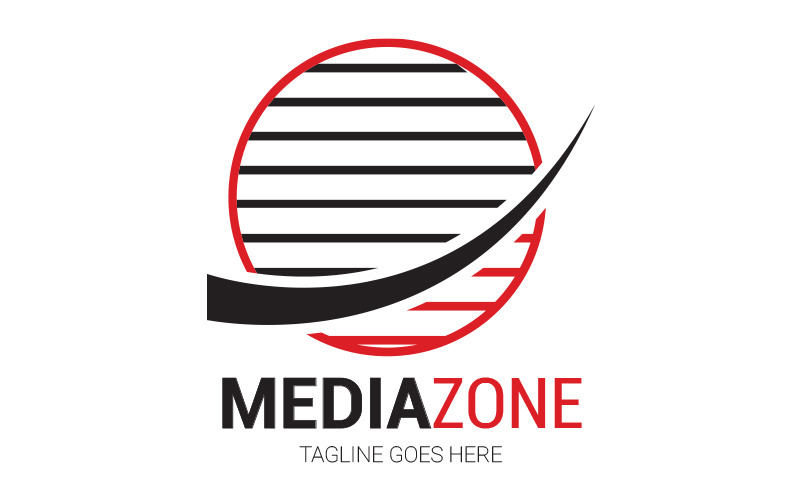 Media zone website logo design 311317 TemplateMonster