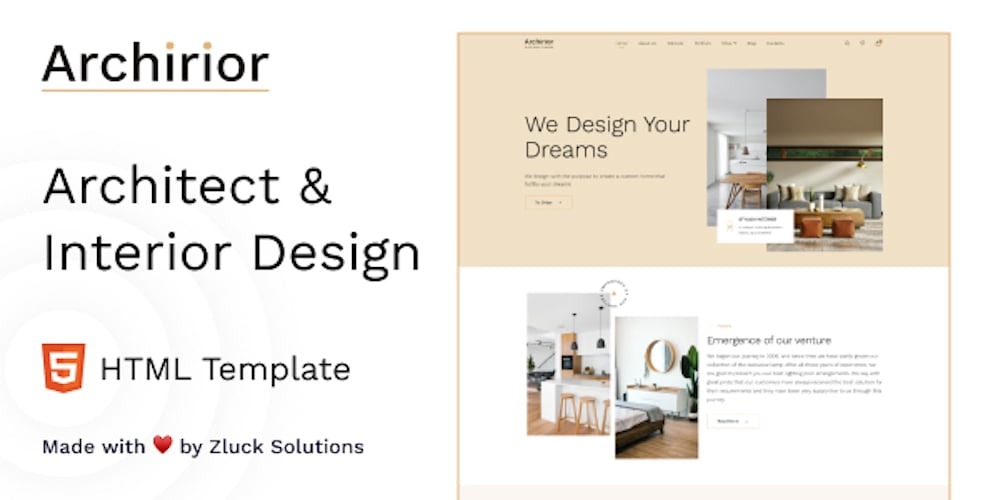 Archirior - Architect & Interior Design HTML Template