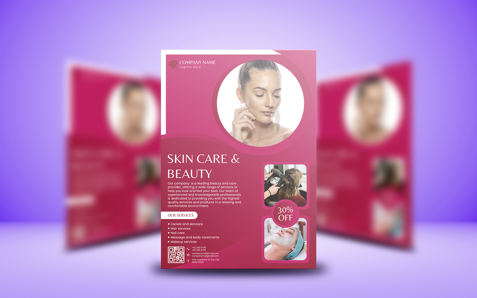 Beauty Flyer Template Design 1 #313484 - Templatemonster