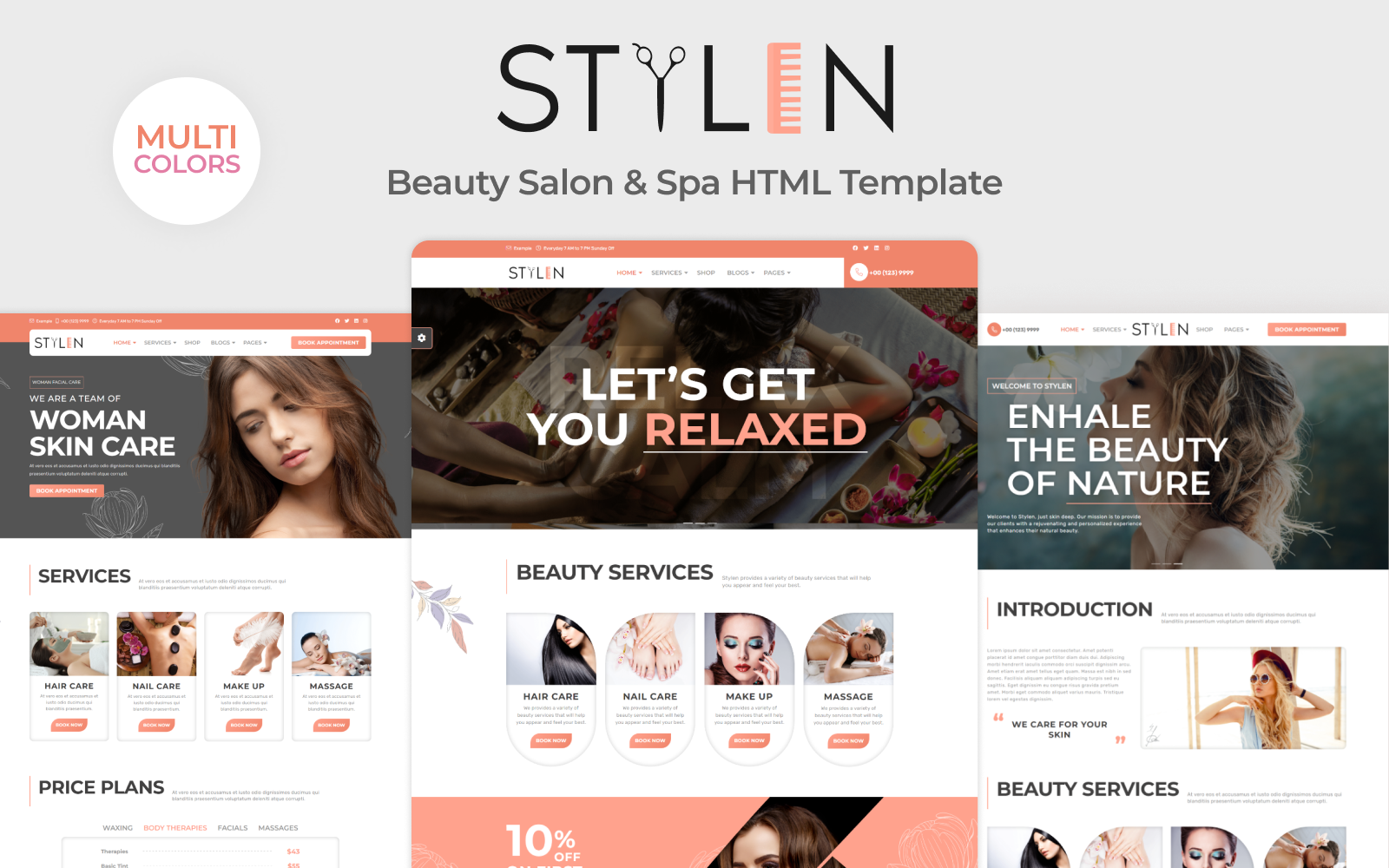 Stylen – Beauty Salon, Hair Salon and Spa HTML Template