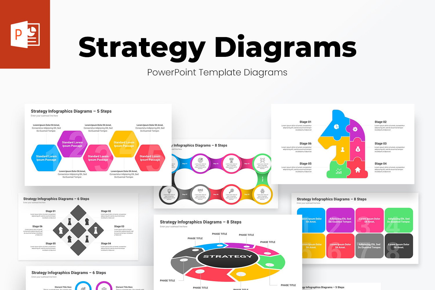 Strategy Infographics Powerpoint Template Diagrams 0501