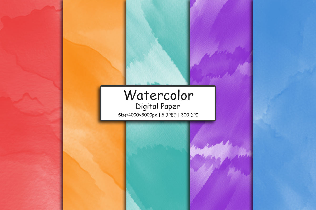 Hand painted abstract watercolor background, colorful texture ...