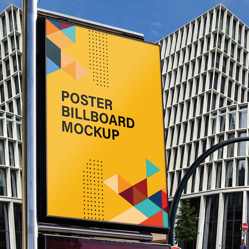CreativePosterBoard billboard Mockup TemplateMonster