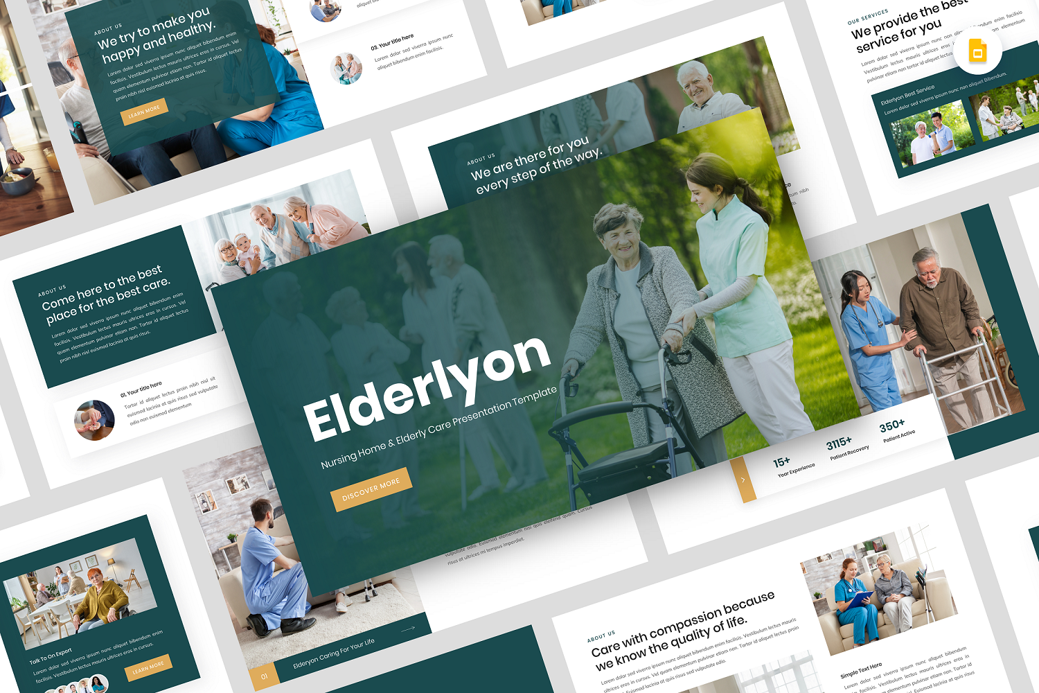 Elderlyon - Nursing Home & Elderly Care Google Slide Template