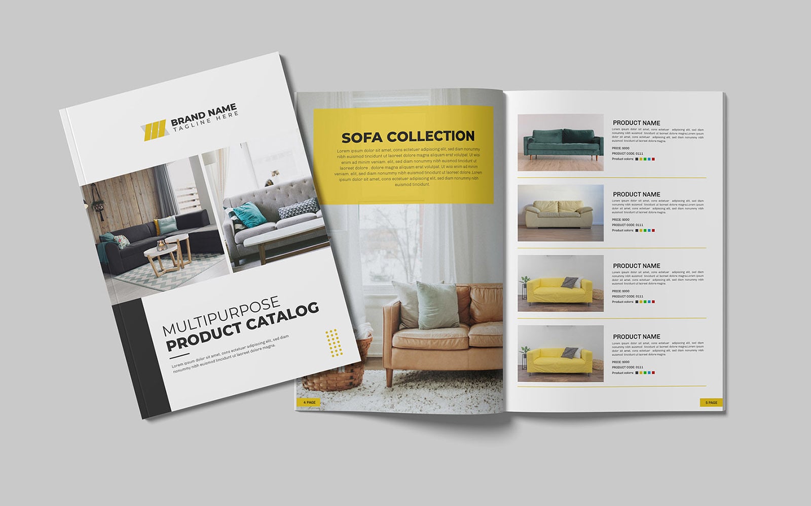 Furniture catalog design or Product catalog TemplateMonster
