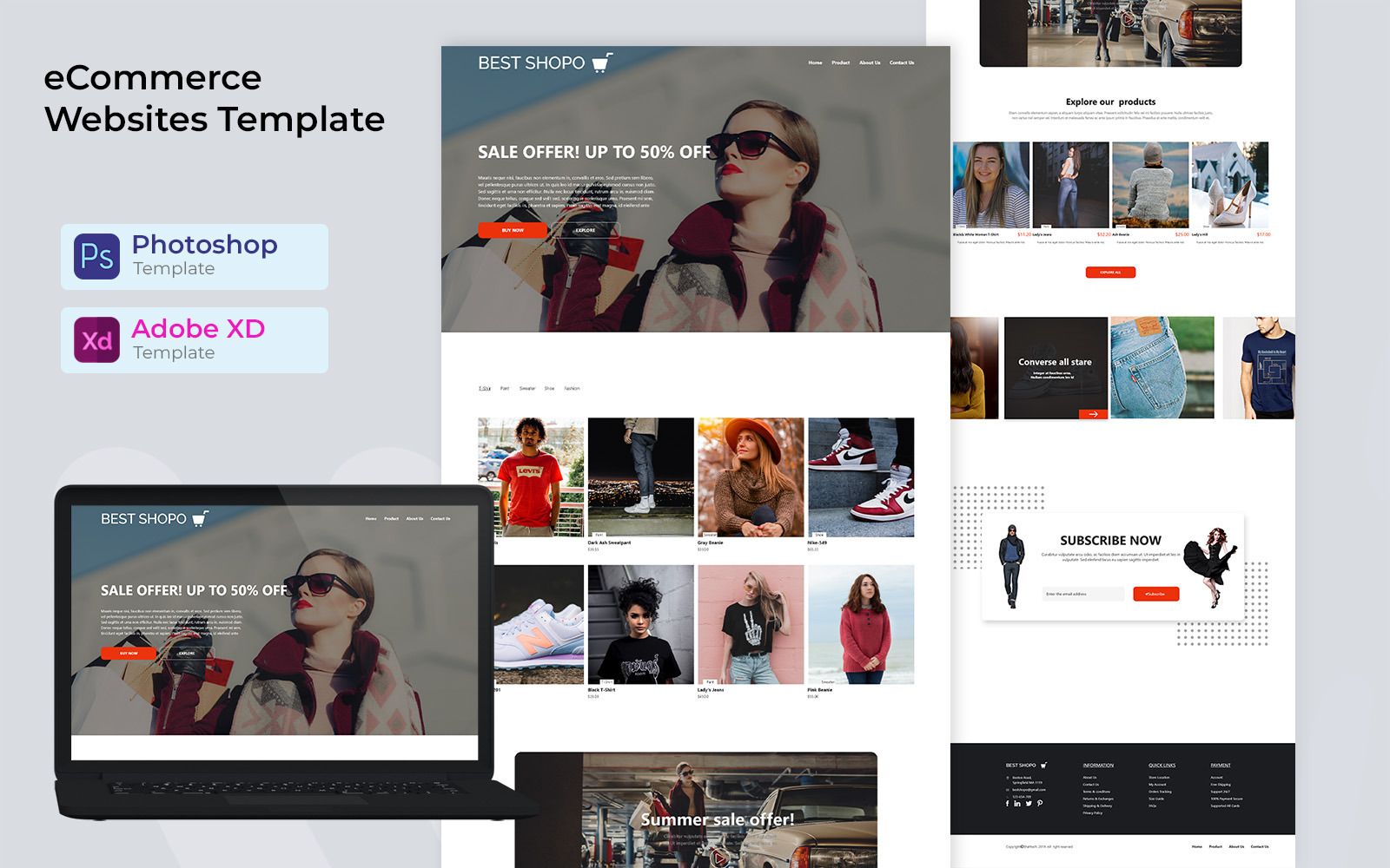 Free Ecommerce Website Template. #330074 - TemplateMonster