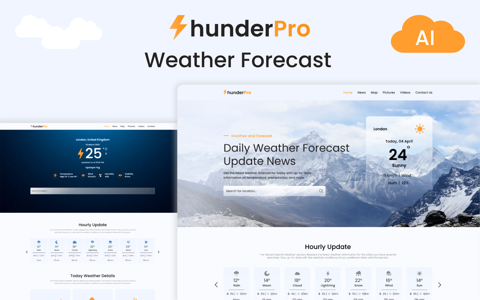 Thunder Pro Your Ultimate Weather Forecast HTML Template