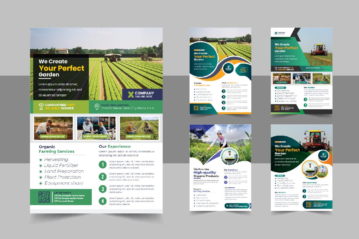 Agriculture Industry Flyer Design Template - TemplateMonster