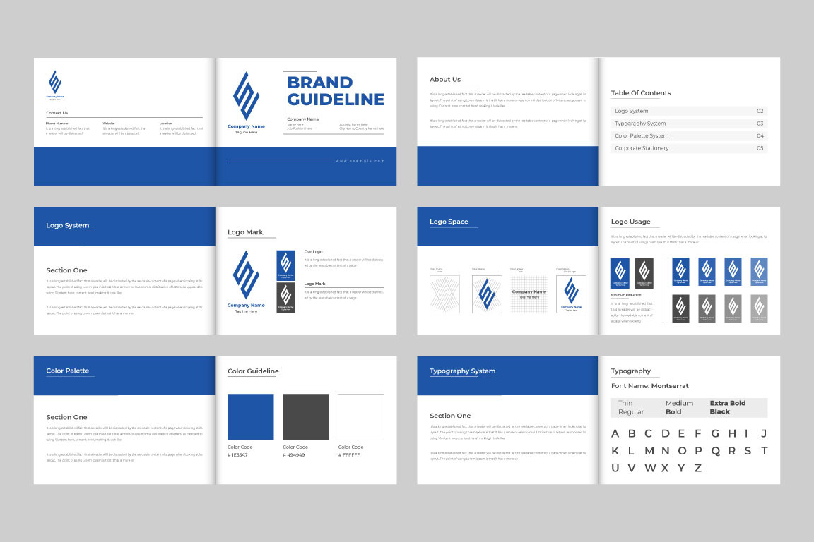 Business guideline template vector #332599 - TemplateMonster