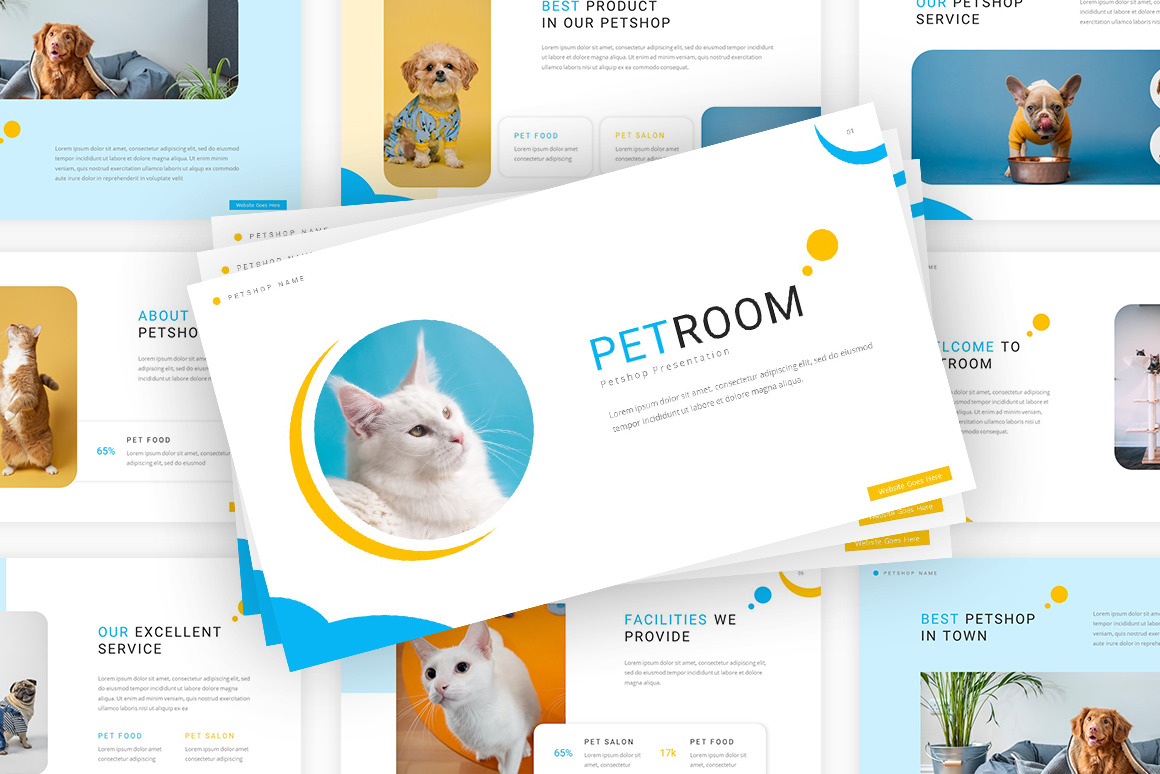 Petroom Petshop Powerpoint Template #334939 - TemplateMonster