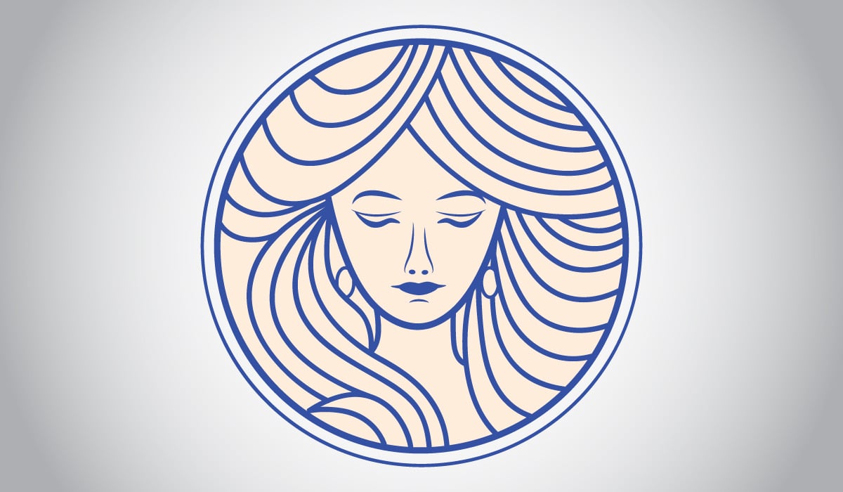 Beautiful Lady Face Logo Template #338648 - TemplateMonster