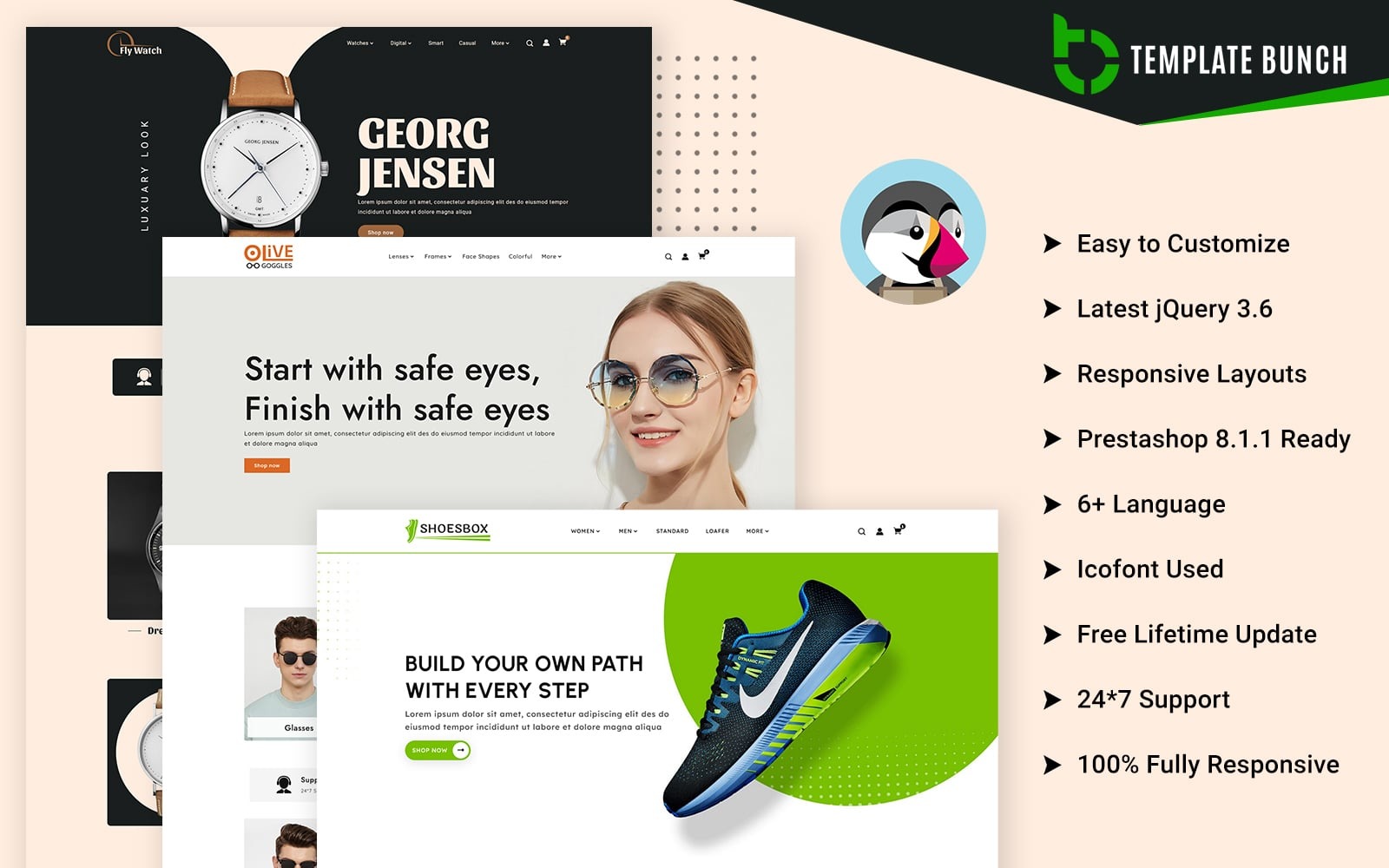 Fly - Watch and Goggles with Shoes - Responsive Prestashop Theme for ...