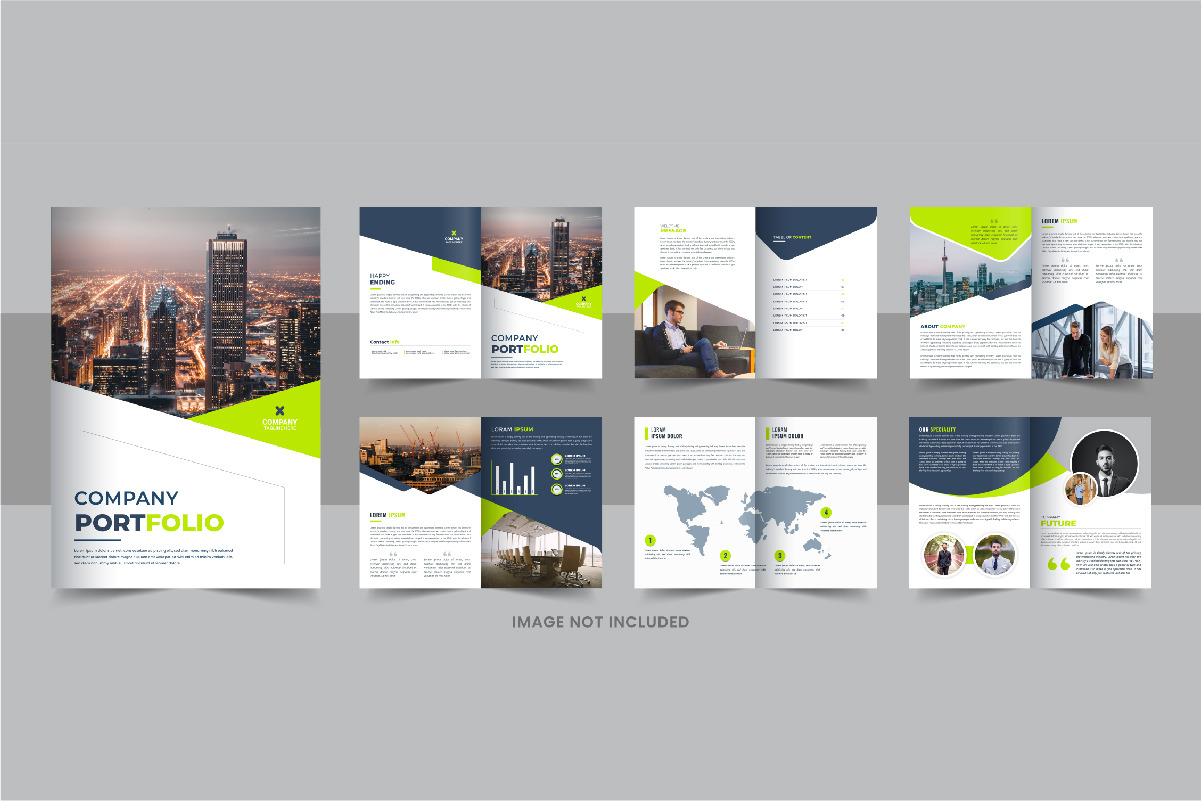 Company Profile Brochure, Corporate Identity layout