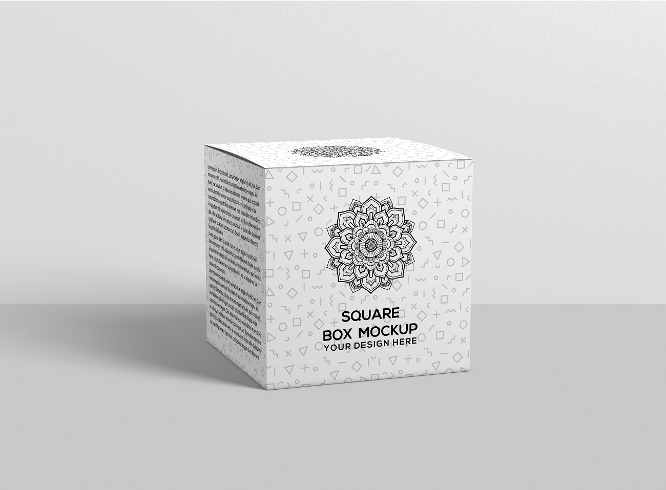 Square Box - Square Box Packaging Mockup - TemplateMonster