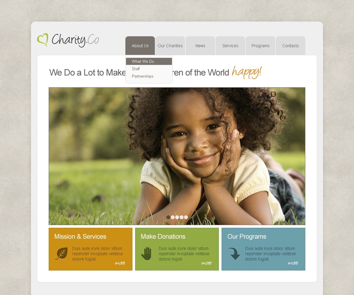 Thème Joomla #34288 pour site d’association caritative