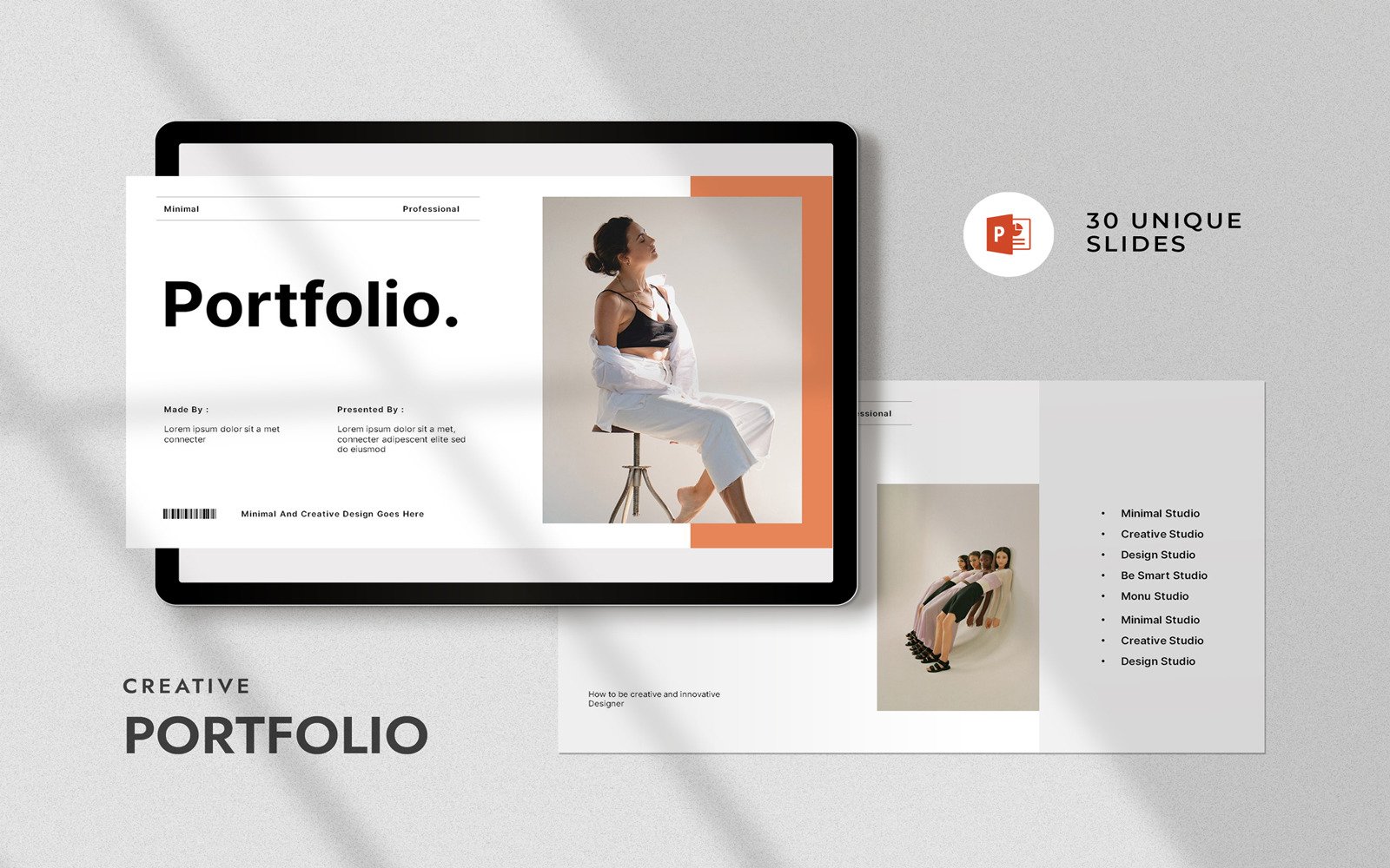 Portfolio Powrpoint Presentation Template - TemplateMonster