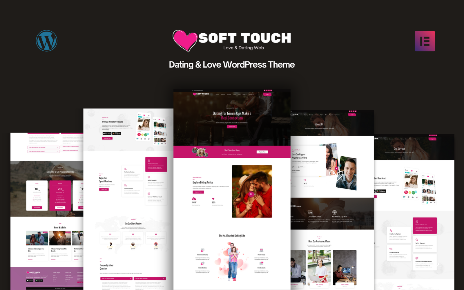 Soft Touch Dating & Love WordPress Theme