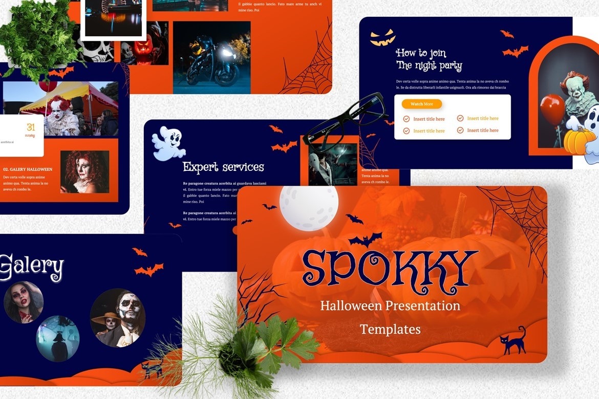 Spokky - Halloween Powerpoint Templates - TemplateMonster