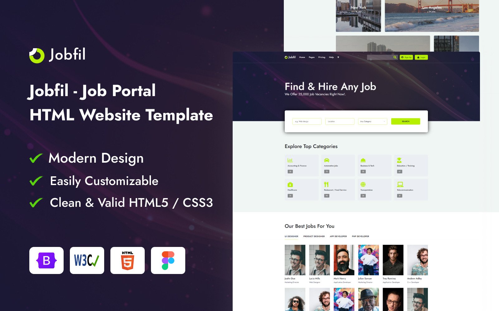 Jobfil - Job Portal HTML Website Template - TemplateMonster
