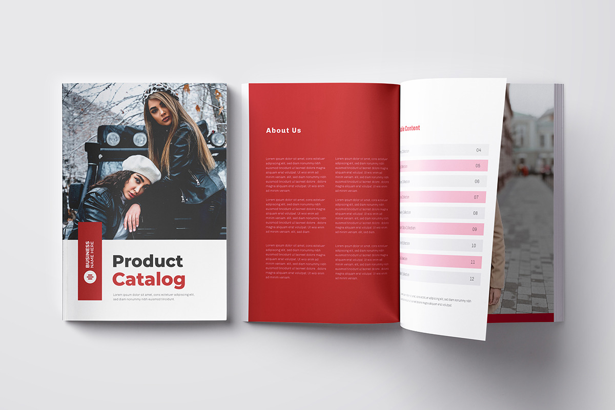 Product Catalog Layout Template Design or Product Catalogue Design