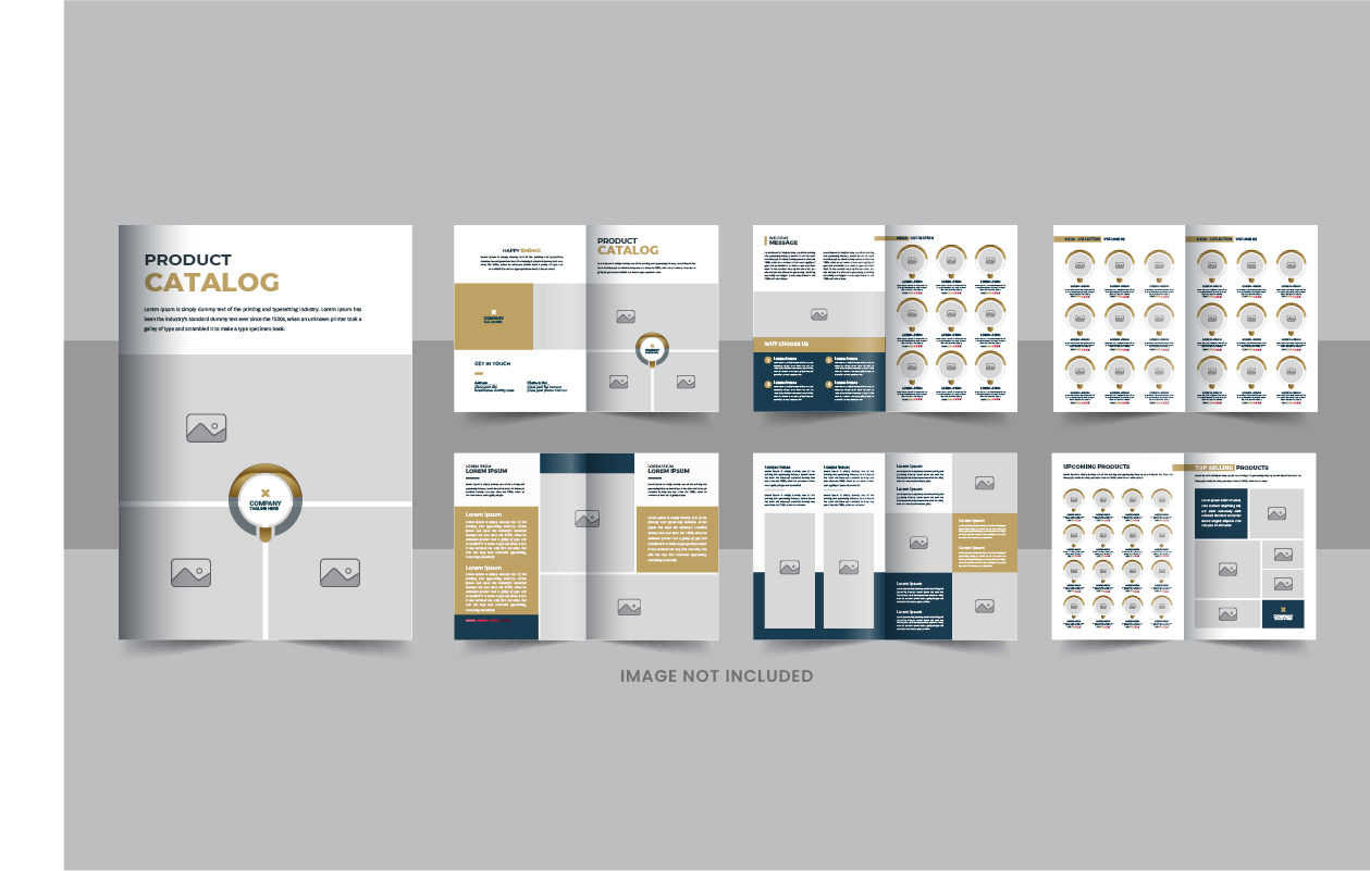 Modern Product Catalog Layout design, catalog template