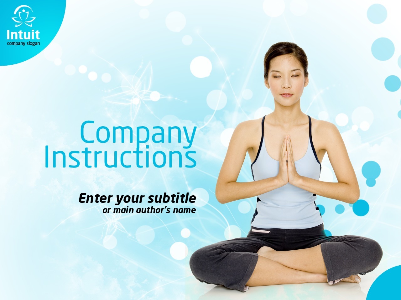 Yoga PowerPoint Template 36339 TemplateMonster