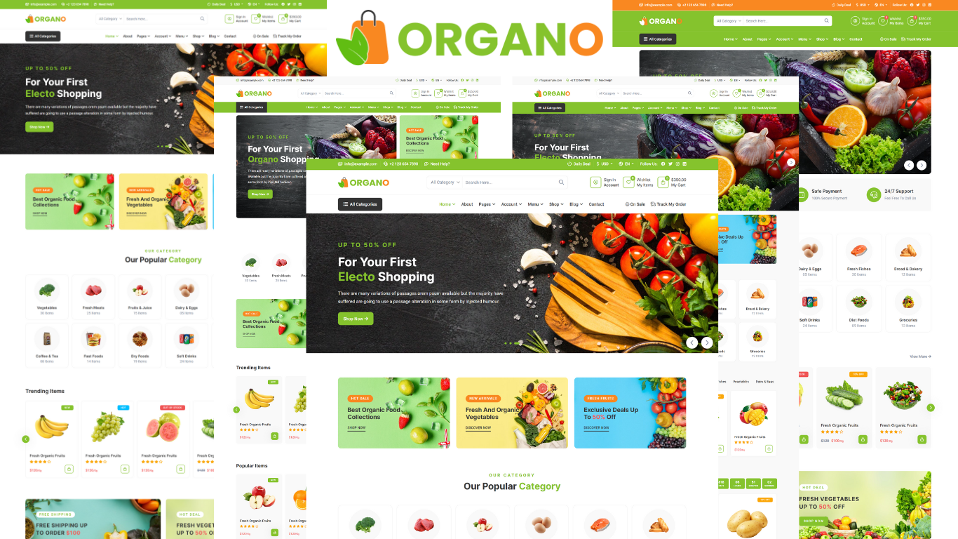 Organo - Grocery Store And Supermarket Html5 Template