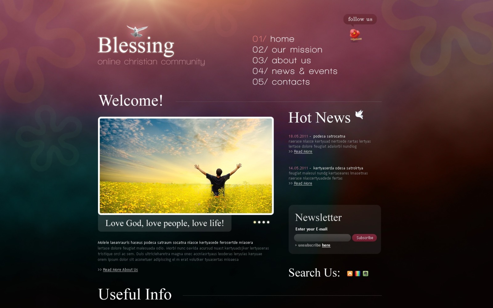 Christian Website Template 36934 TemplateMonster