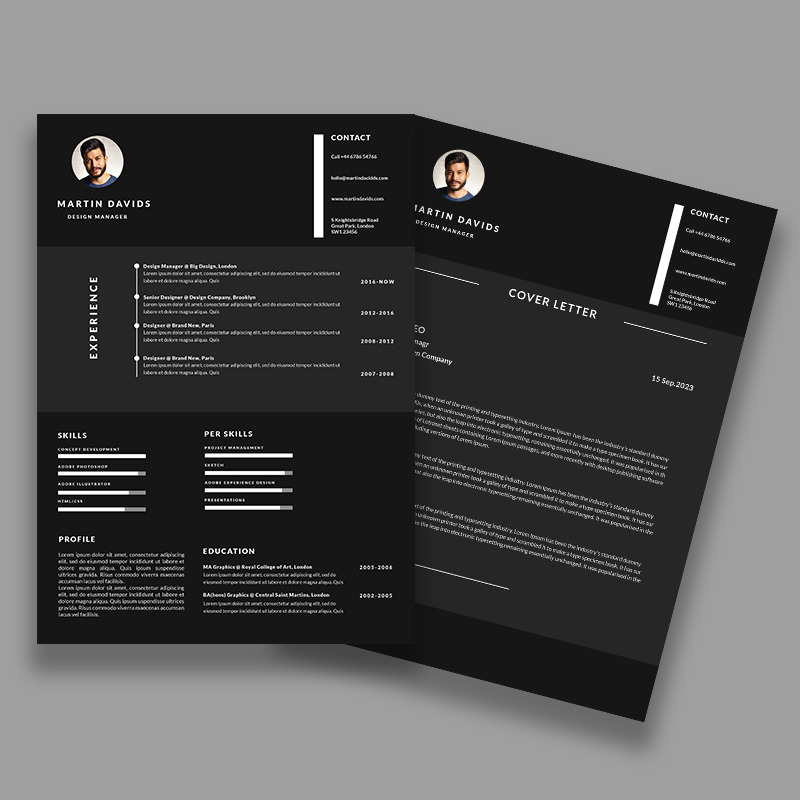 Modern Resumecv Template Design Psd File Templatemonster 9934