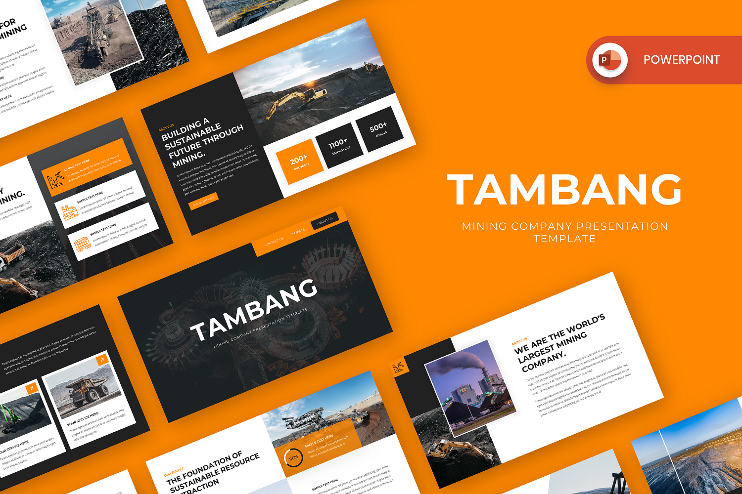 Tambang - Mining Industry PowerPoint Template