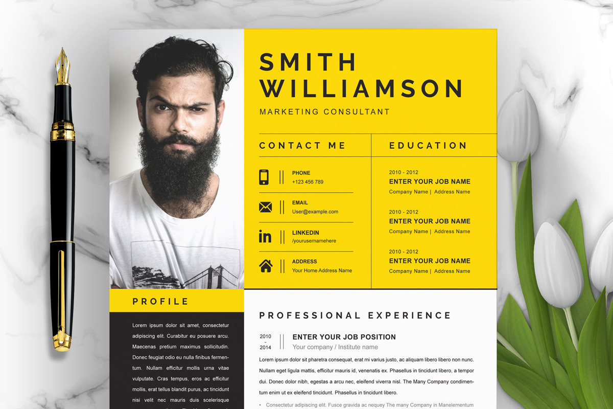 Simple and Clean Resume Template - Simple And Clean Resume Template Layout 374382 Original