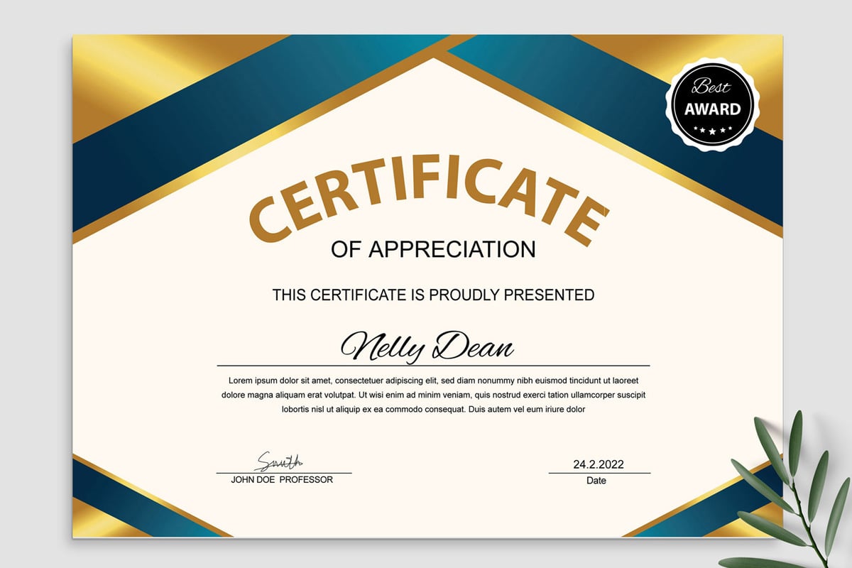 Certificates Design Templates #376756 - TemplateMonster