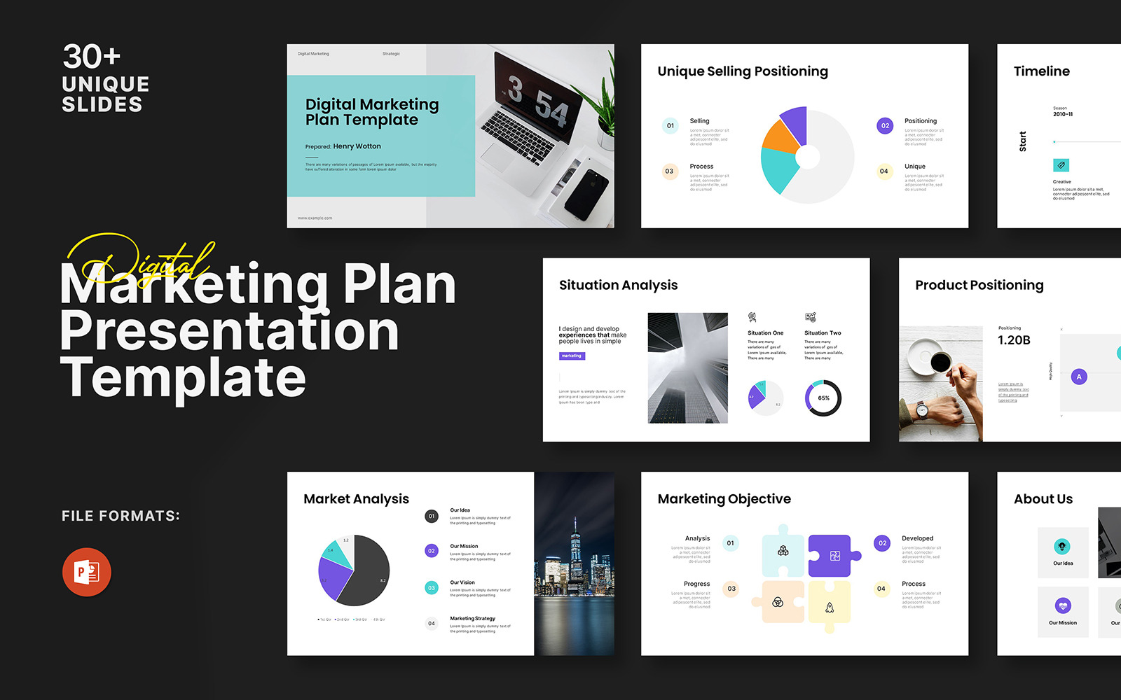 Digital Marketing Plan Powerpoint Template - TemplateMonster