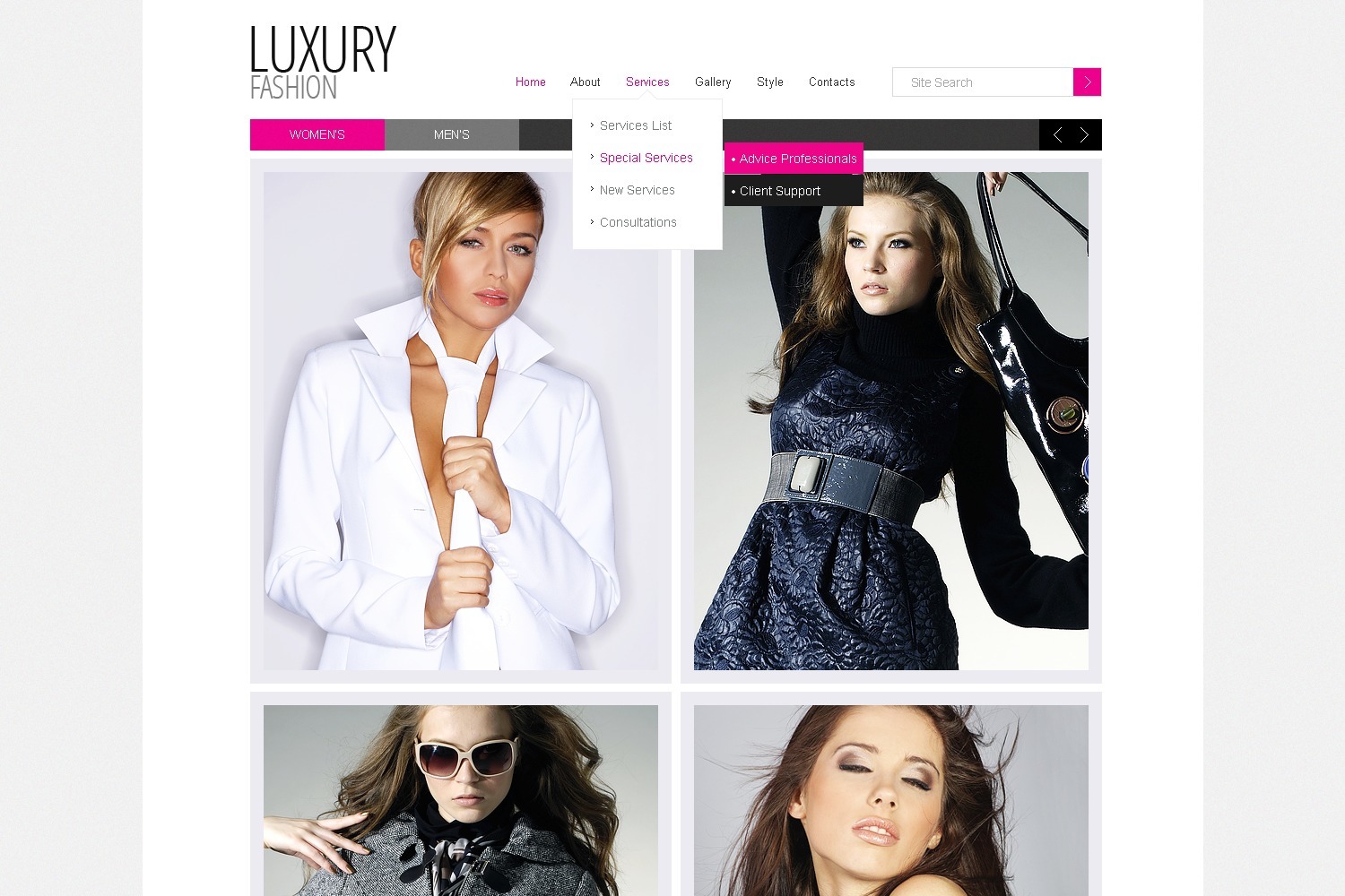 Fashion Website Template #37925 - TemplateMonster