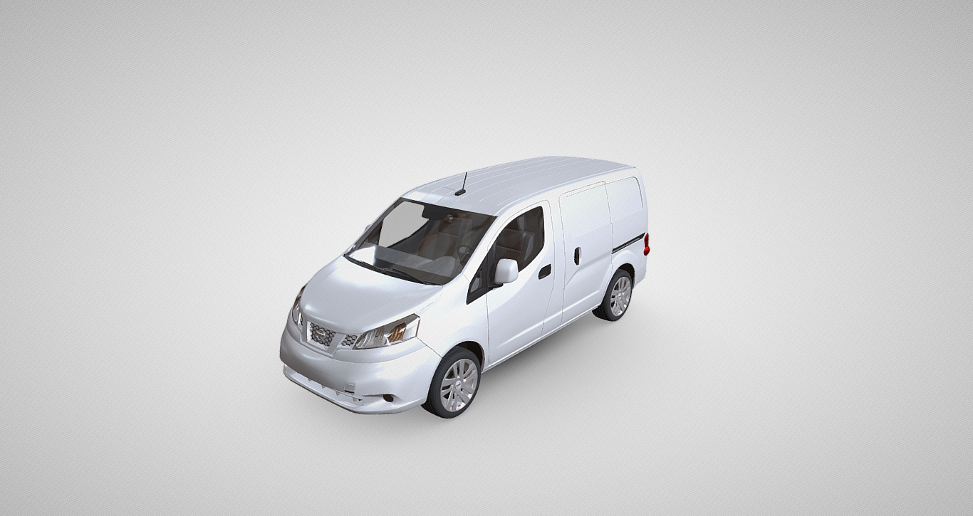 Premium Nissan NV200 Van 3D Model: Perfect for Professional Visualizations