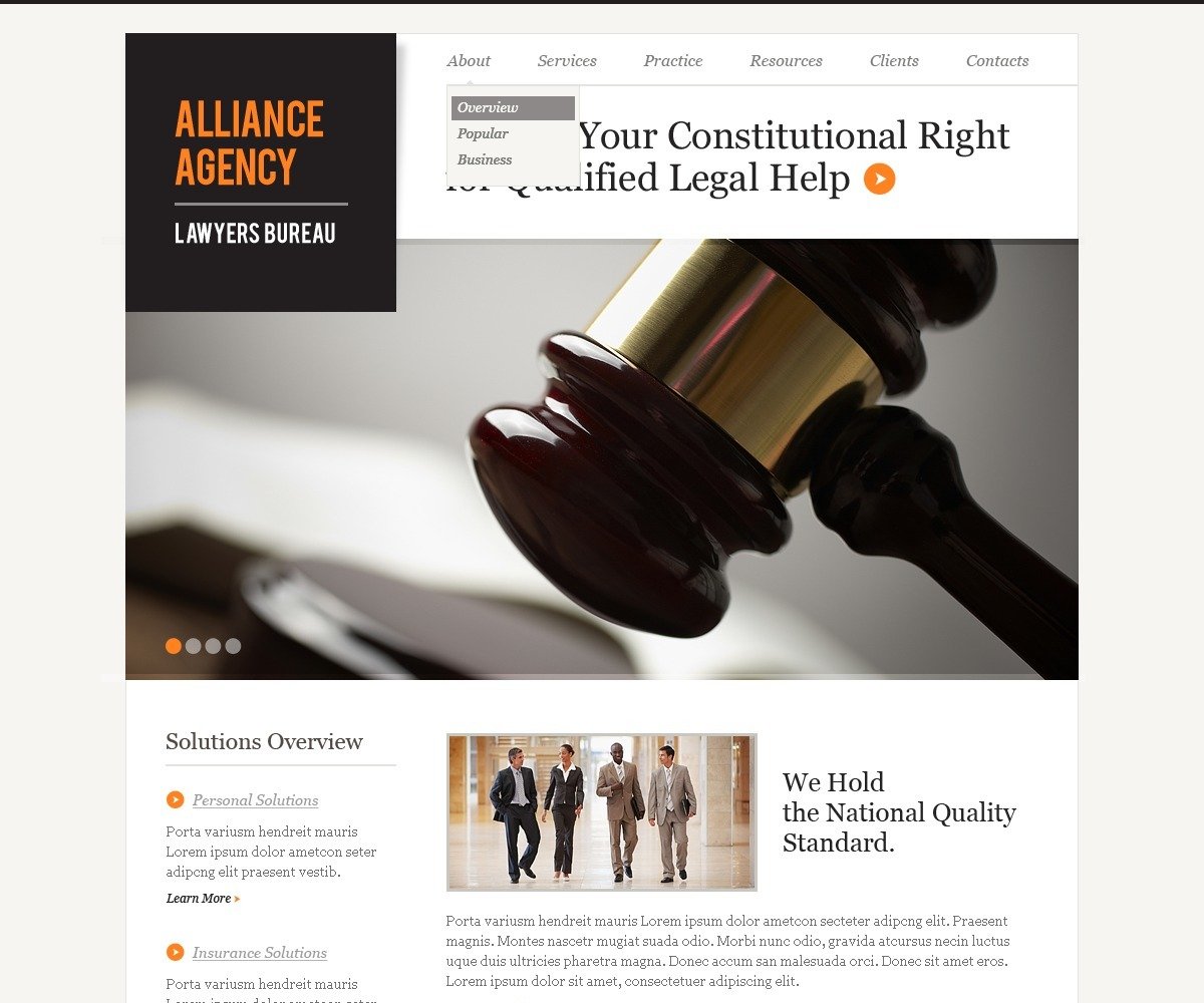 Law Firm Responsive Website Template - TemplateMonster