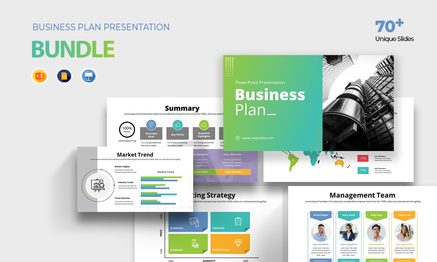 Business Plan Presentation Template Bundle - TemplateMonster