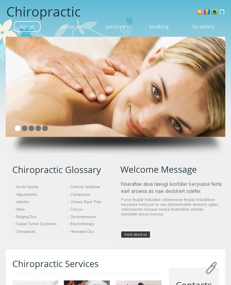 Massage Salon Facebook Html Cms Template Templatemonster