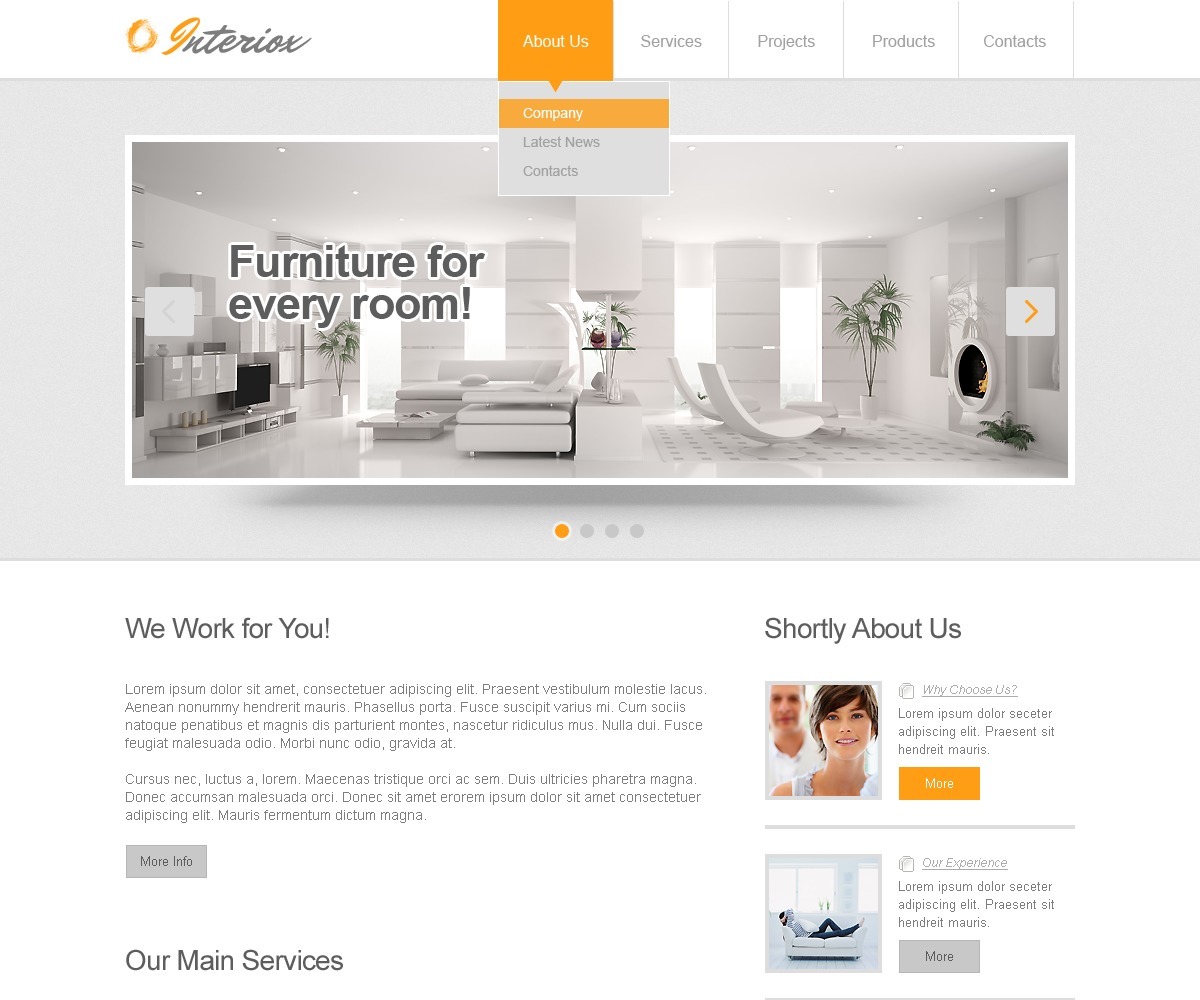 Interior Design Responsive Website Template TemplateMonster