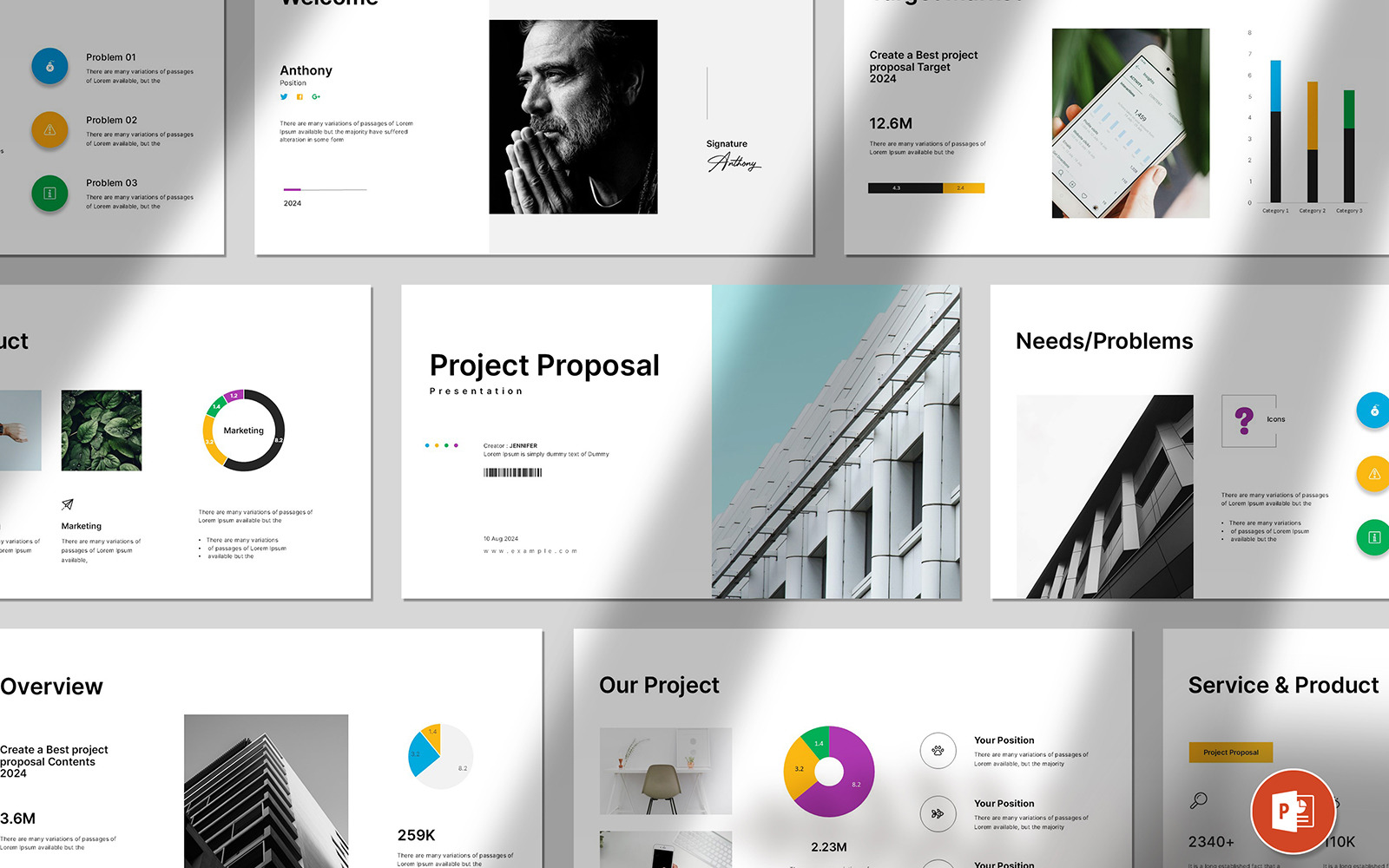 Project Proposal PowerPoint Presentation - TemplateMonster