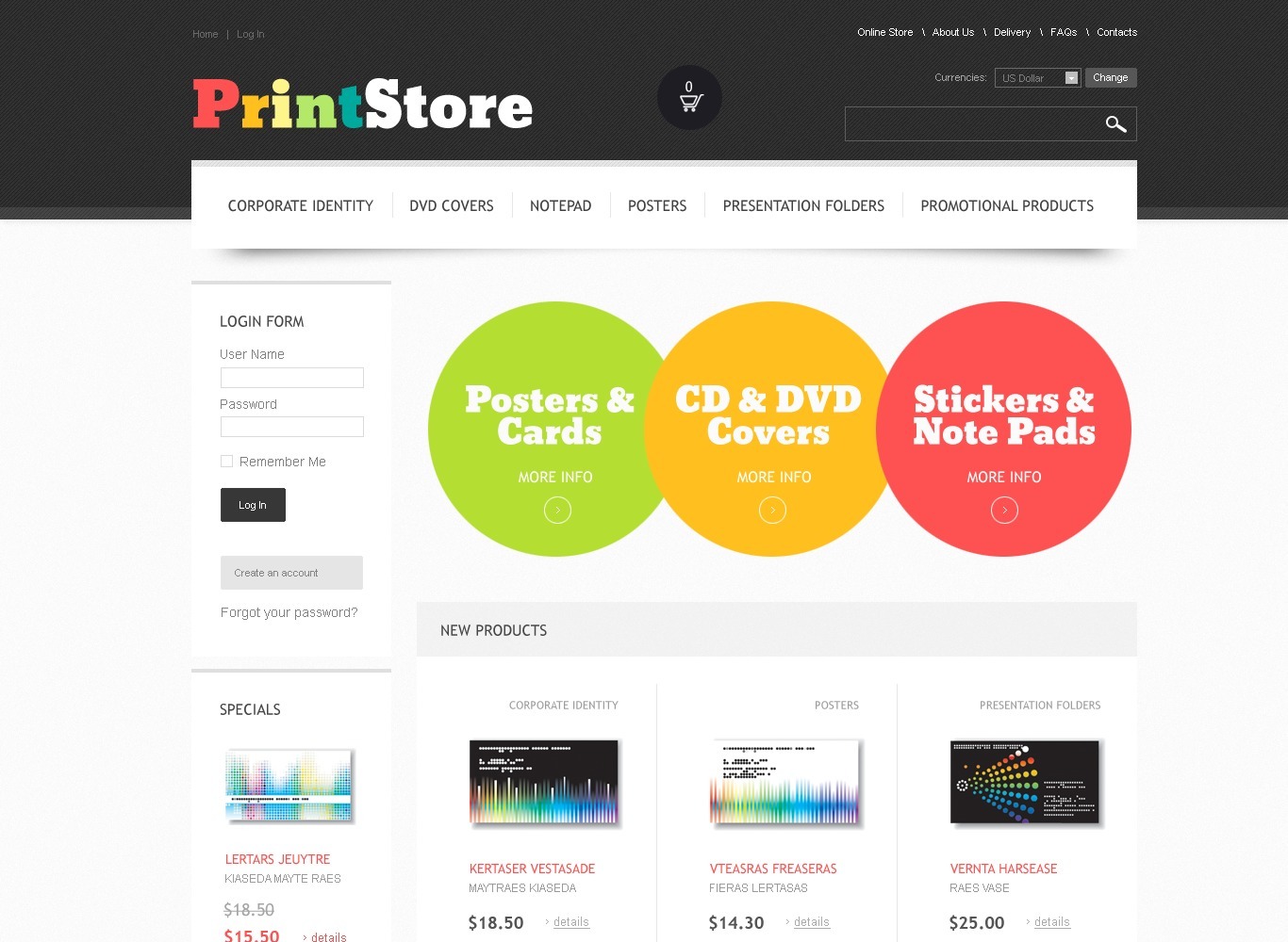 Print Store VirtueMart Template #44134 - TemplateMonster