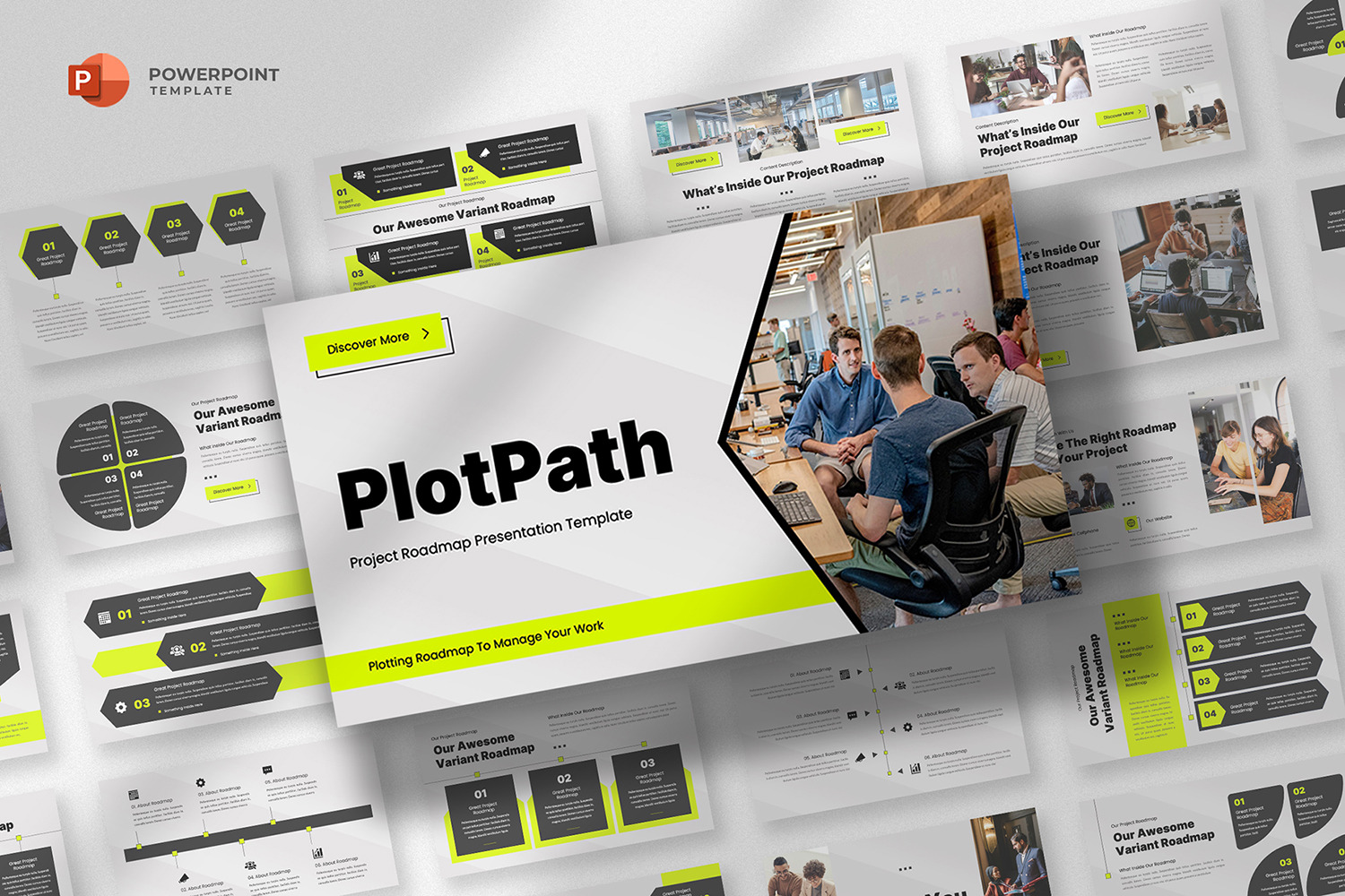 Plotpath - Project Roadmap Powerpoint Template