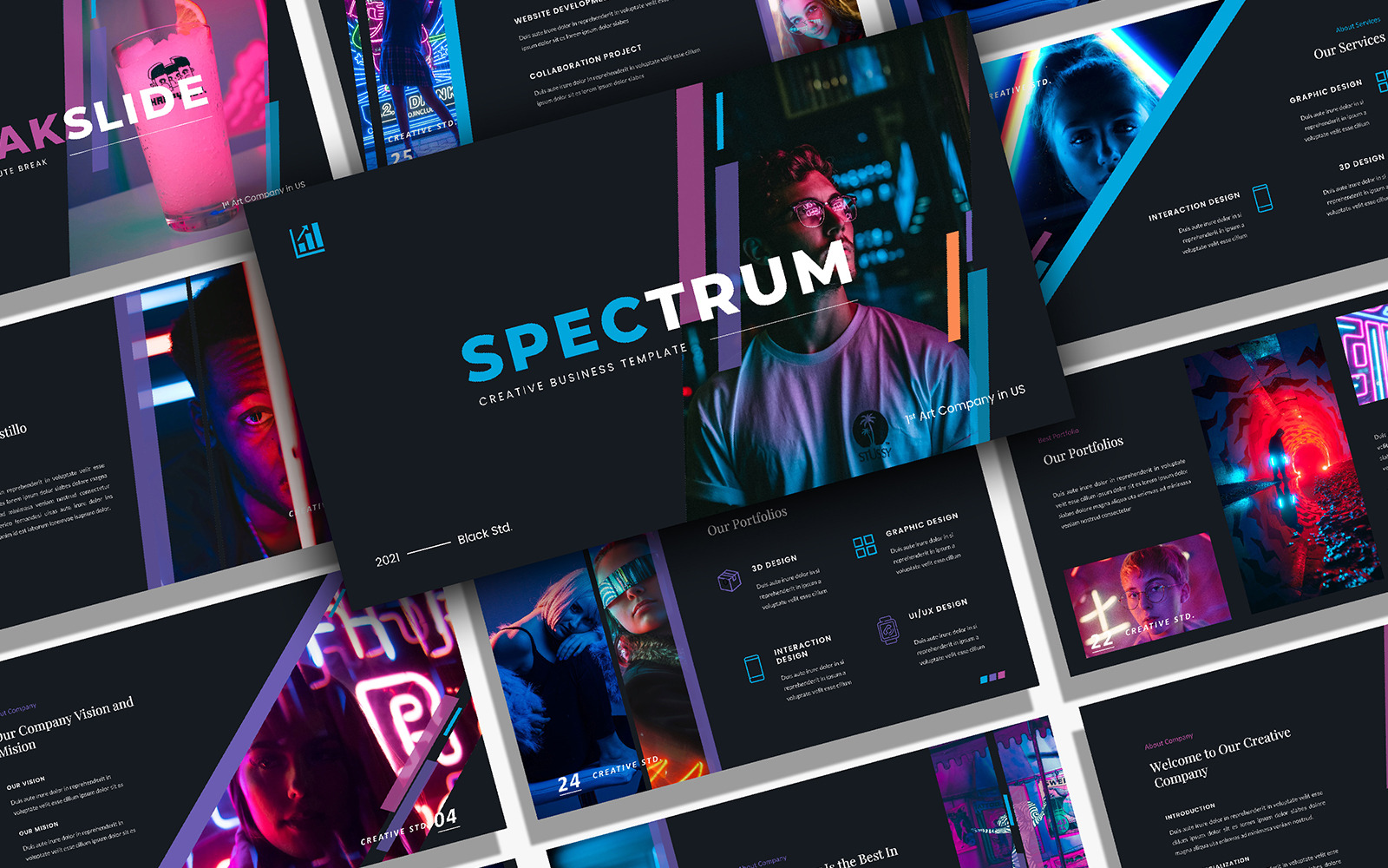 Free Creative Business Powerpoint Template - TemplateMonster