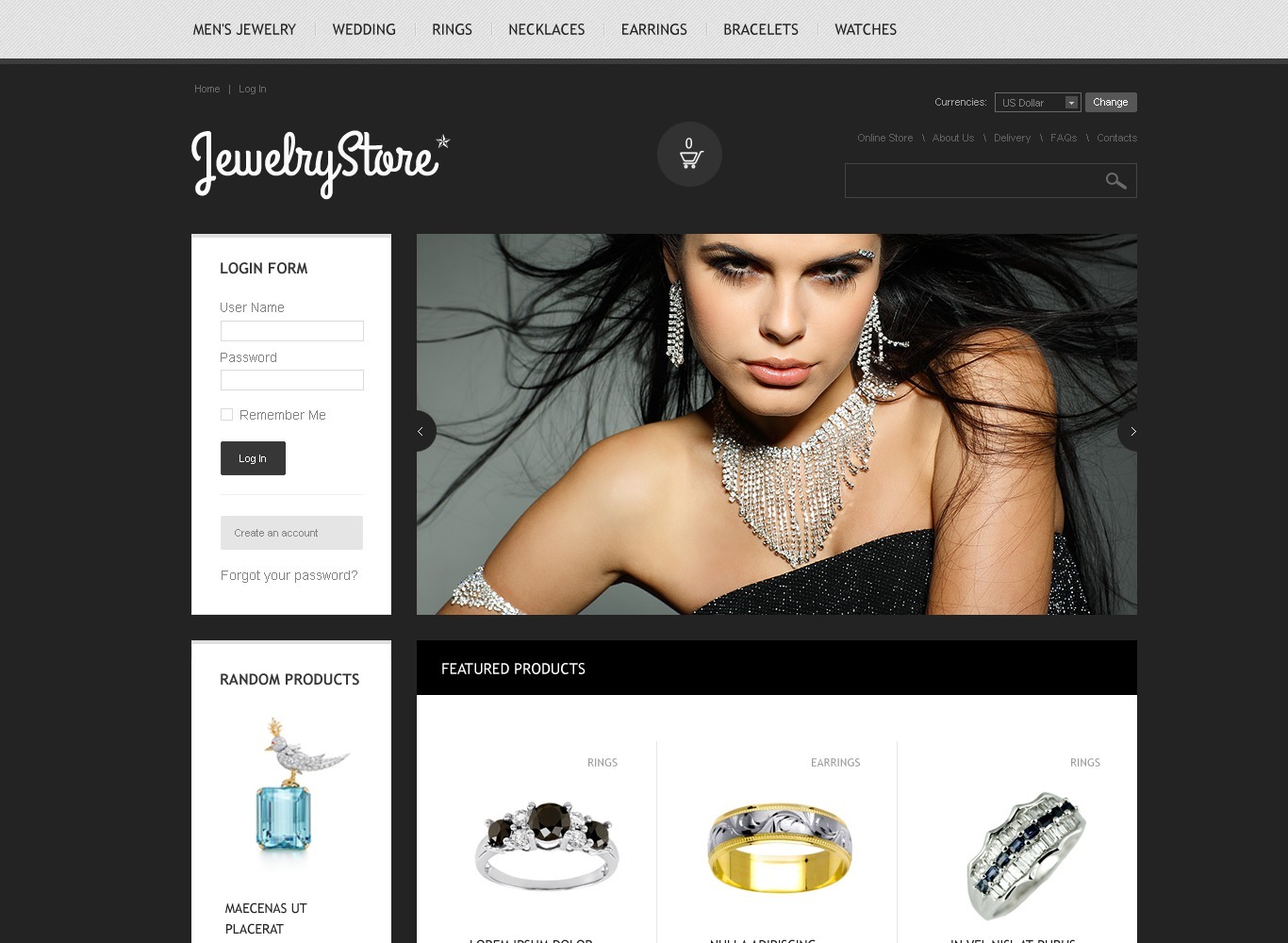 Jewelry Store VirtueMart Template #45054 - TemplateMonster