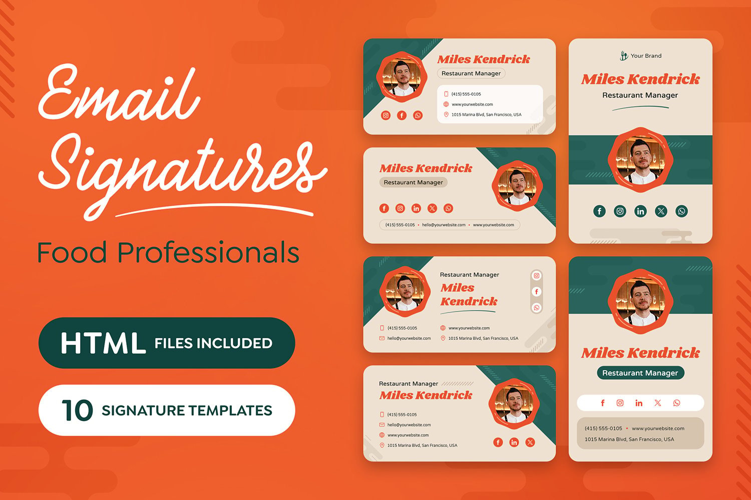 Email Signature - Food and Restaurant - TemplateMonster