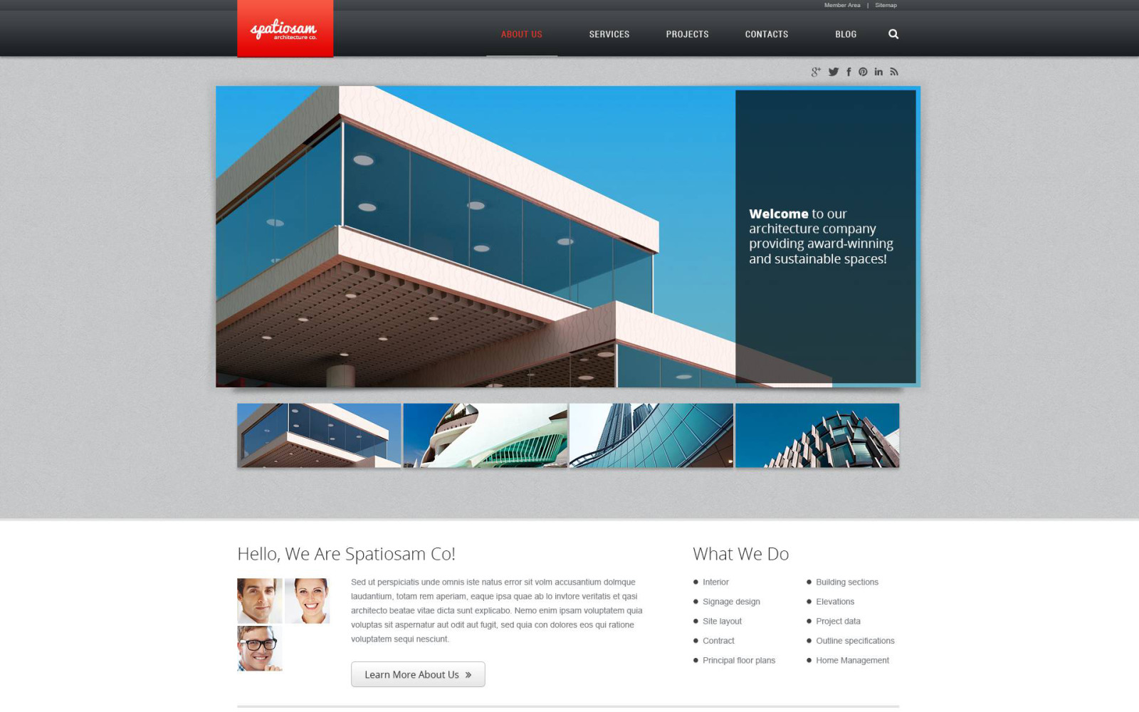 Architecture Responsive Joomla Template TemplateMonster