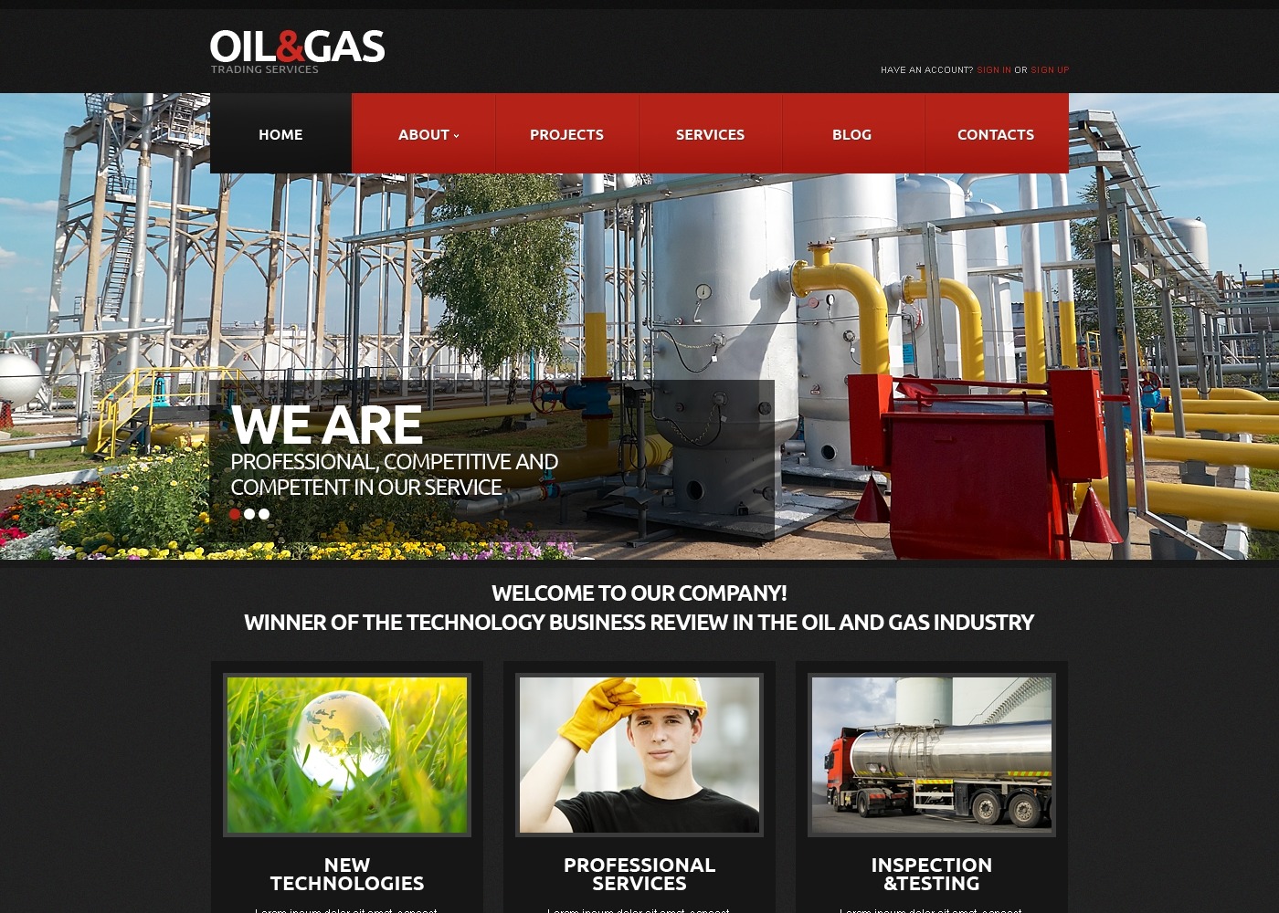  Oil Website Templates Free Download Printable Templates