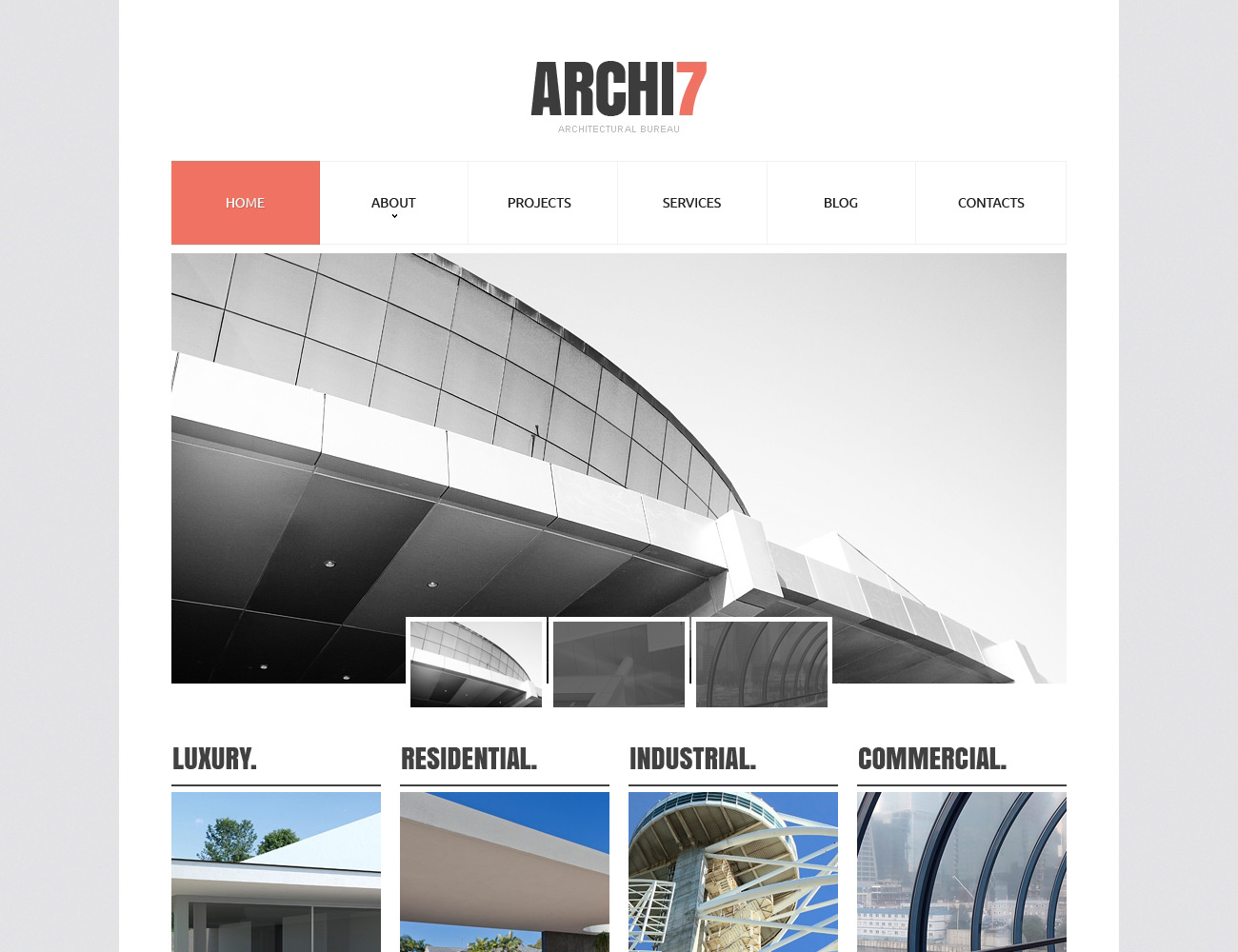 Architecture Responsive Website Template TemplateMonster